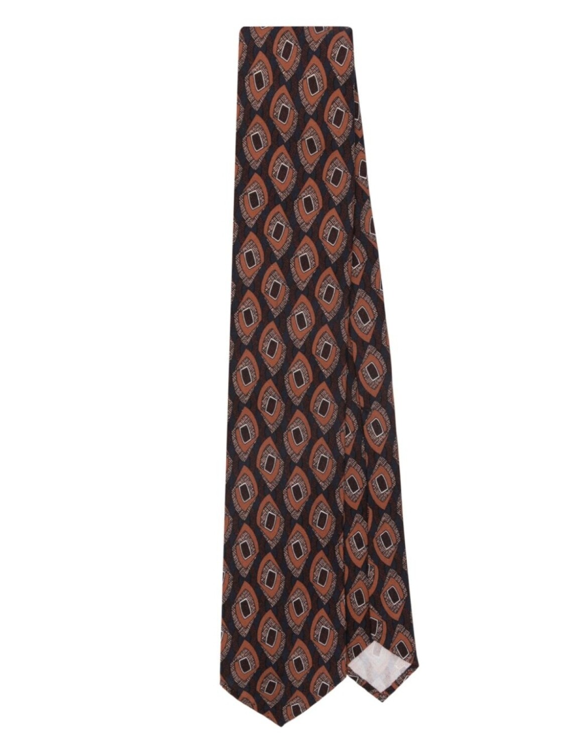 

Lardini жаккардовый галстук, коричневый