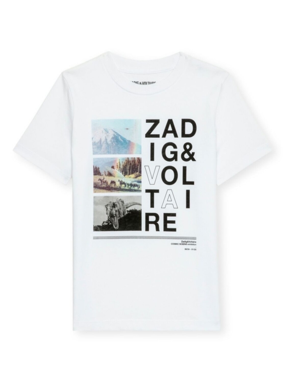 

Zadig & Voltaire Kids футболка с графическим принтом, белый