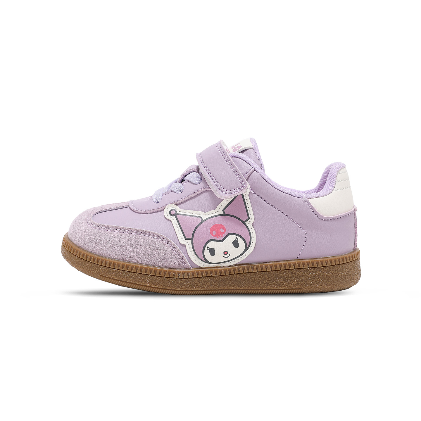 Hello Kitty x Synthetic Leather Low top детские повседневные кроссовки Sanrio, серебро — фото 3