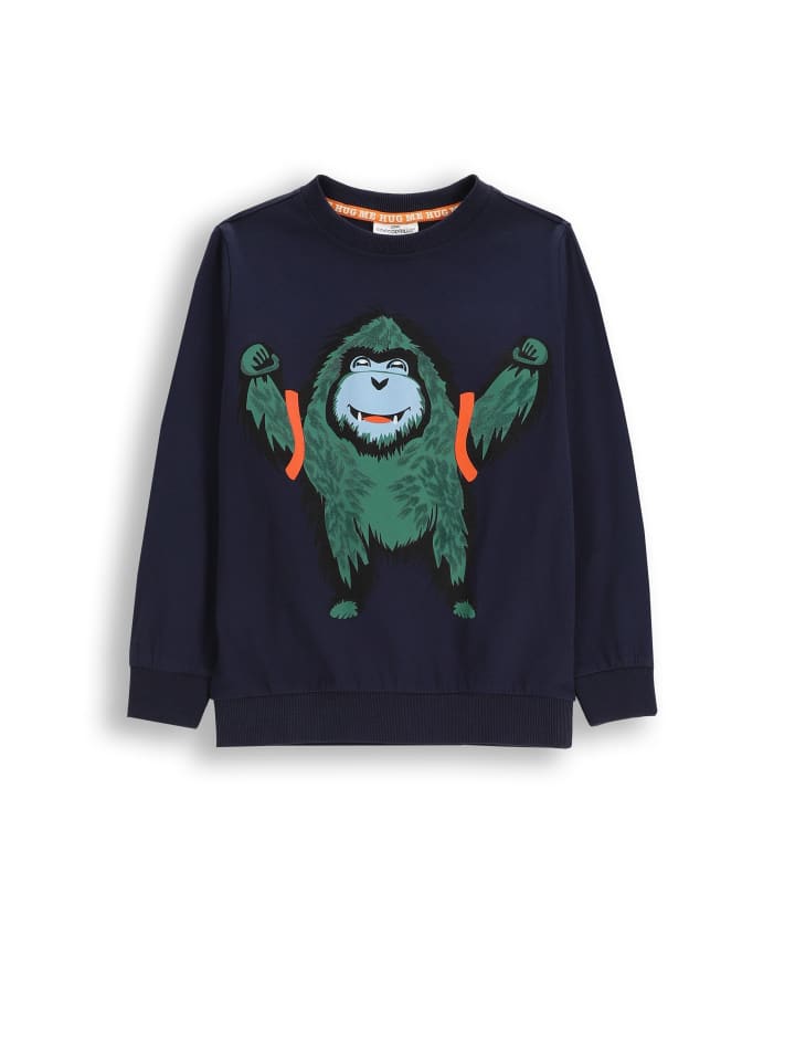 

Рубашка из хлопка с длинными рукавами темно-синего цвета Coccodrillo