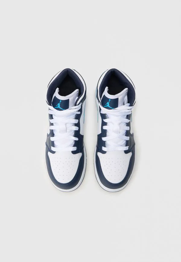 Кроссовки air jordan 1 mid унисекс Jordan, Obsidian/Powder Blue/White — фото 4