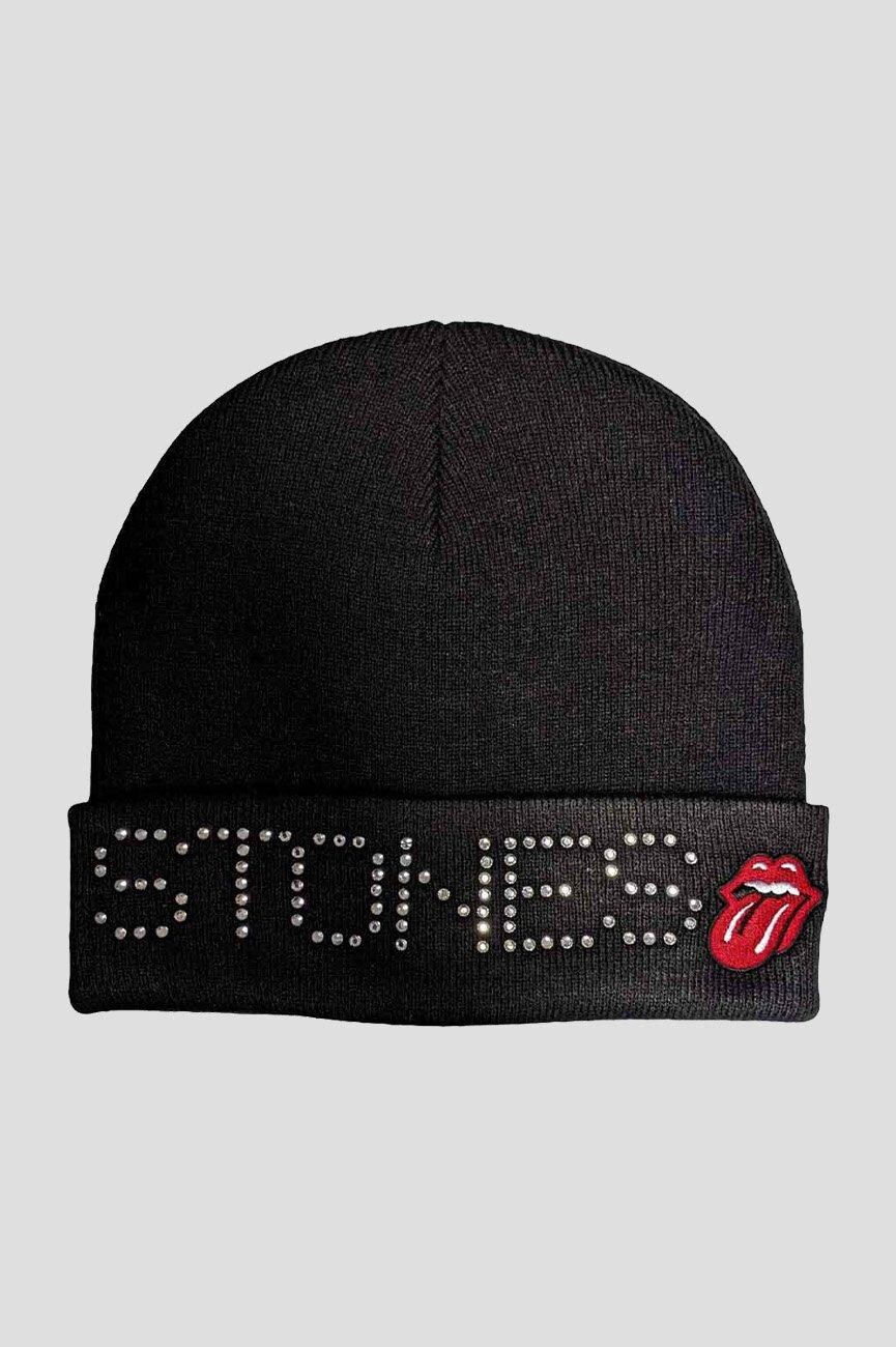 

Шапка-бини с декорированным логотипом Rolling Stones, черный