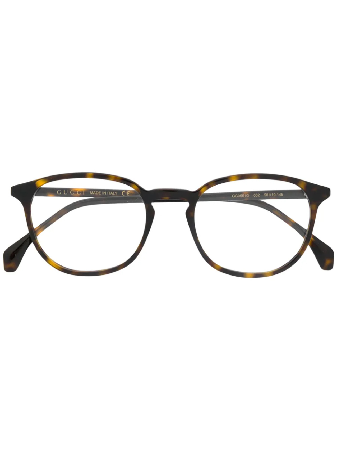 

Очки GG0551O в круглой оправе Gucci Eyewear, коричневый