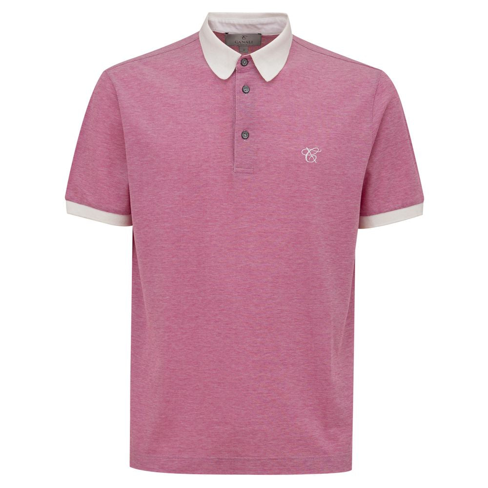 

Мужская рубашка-поло Canali Cotton, розовый