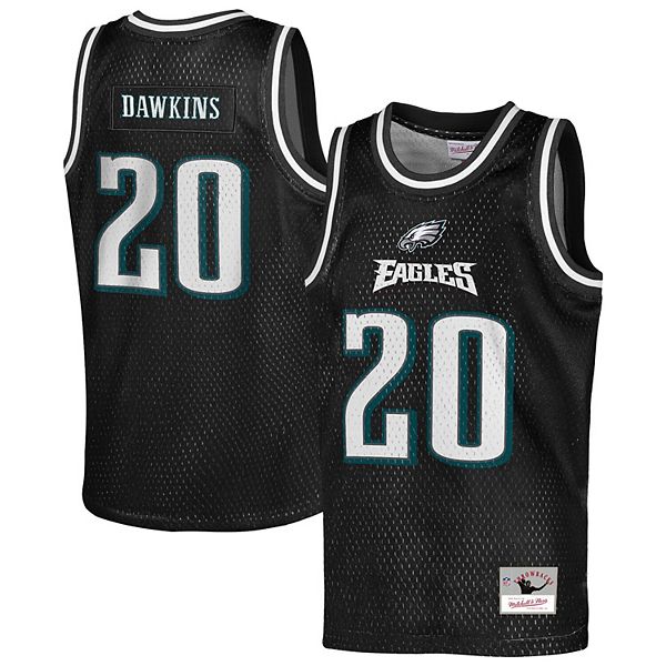 Футболка Brian Dawkins Philadelphia Eagles черная Mitchell & Ness — фото 2