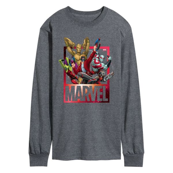 

Мужская футболка с длинным рукавом "Стражи Галактики" Marvel, серый
