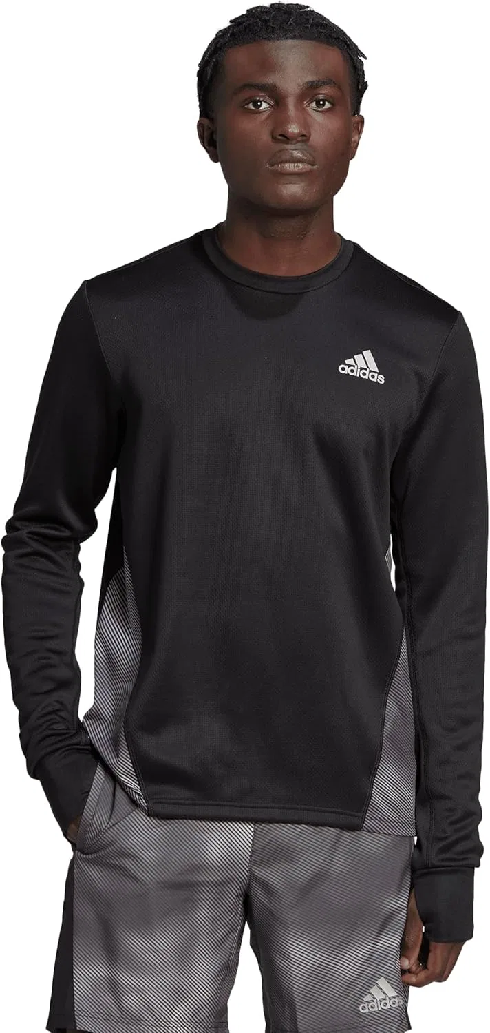 Мужская толстовка adidas Own the Run с цветными блоками — фото 2
