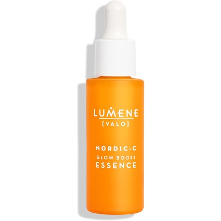 

Nordic-C Glow Boost Essence 30 мл Веганская сыворотка для лица и шеи с витамином С, богатая антиоксидантами дикая арктическая морошка, гиалуроновая кислота Lumene