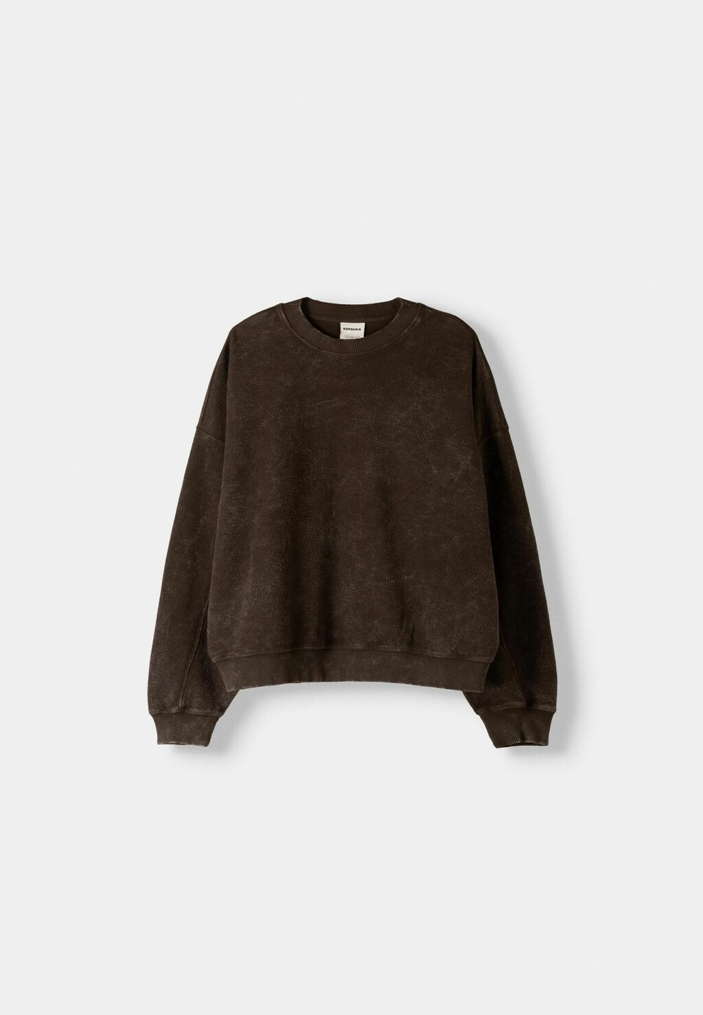 

Толстовка FADED-EFFECT Bershka, темно-коричневый