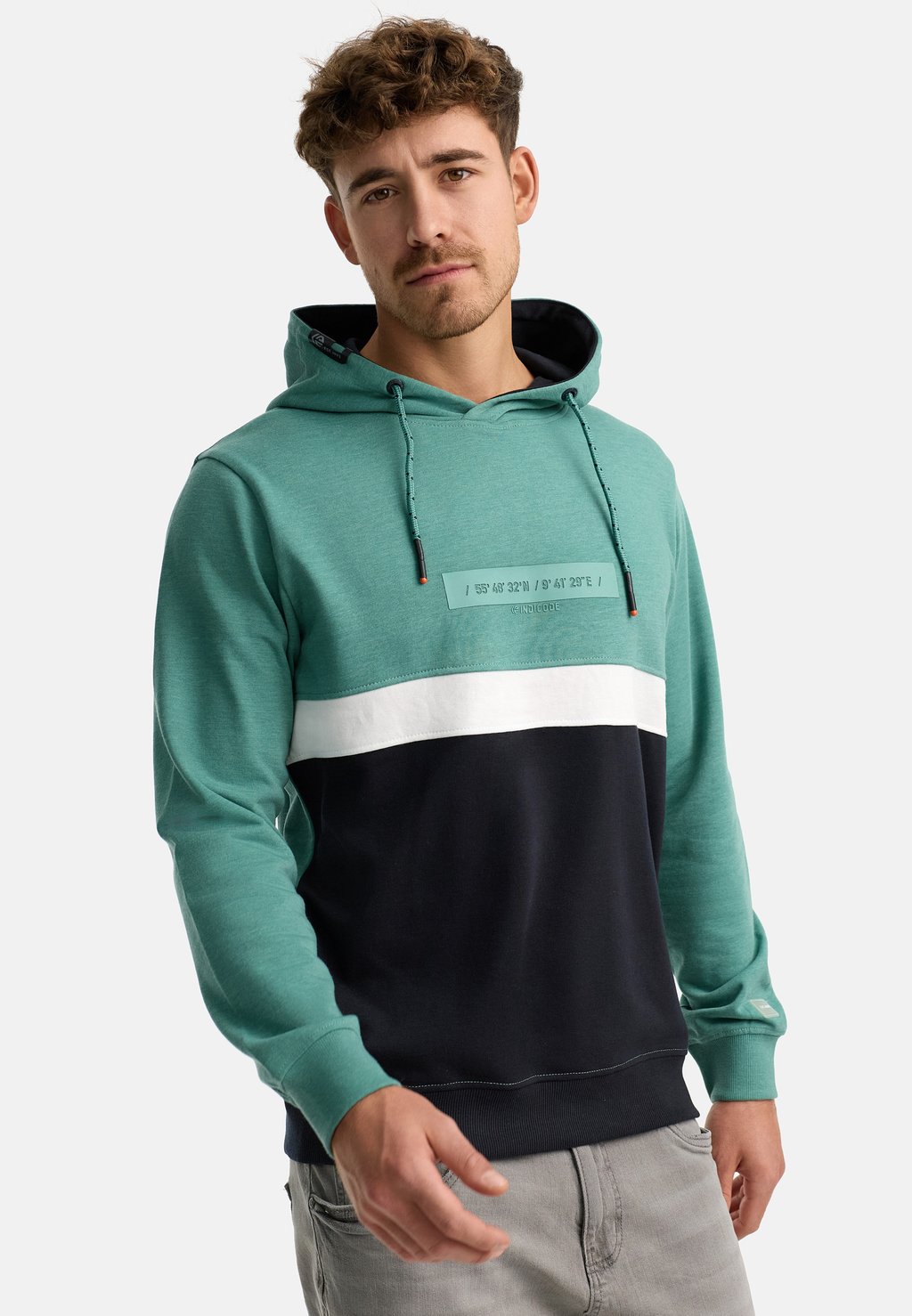 

Толстовка INMAGNUS - Hoodie INDICODE JEANS, светло-голубой