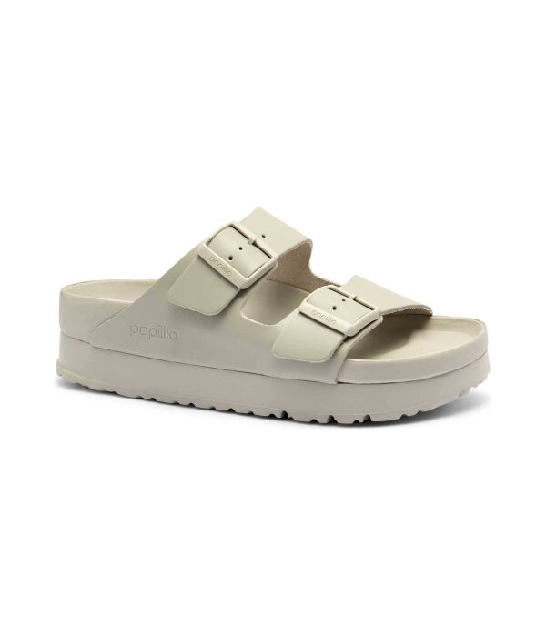 Кожаные тапочки Arizona flex Birkenstock, серый