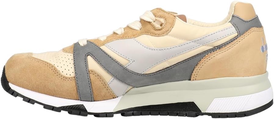 Мужские кроссовки Diadora N9000 Italia на шнуровке - повседневные, бежевые — фото 3