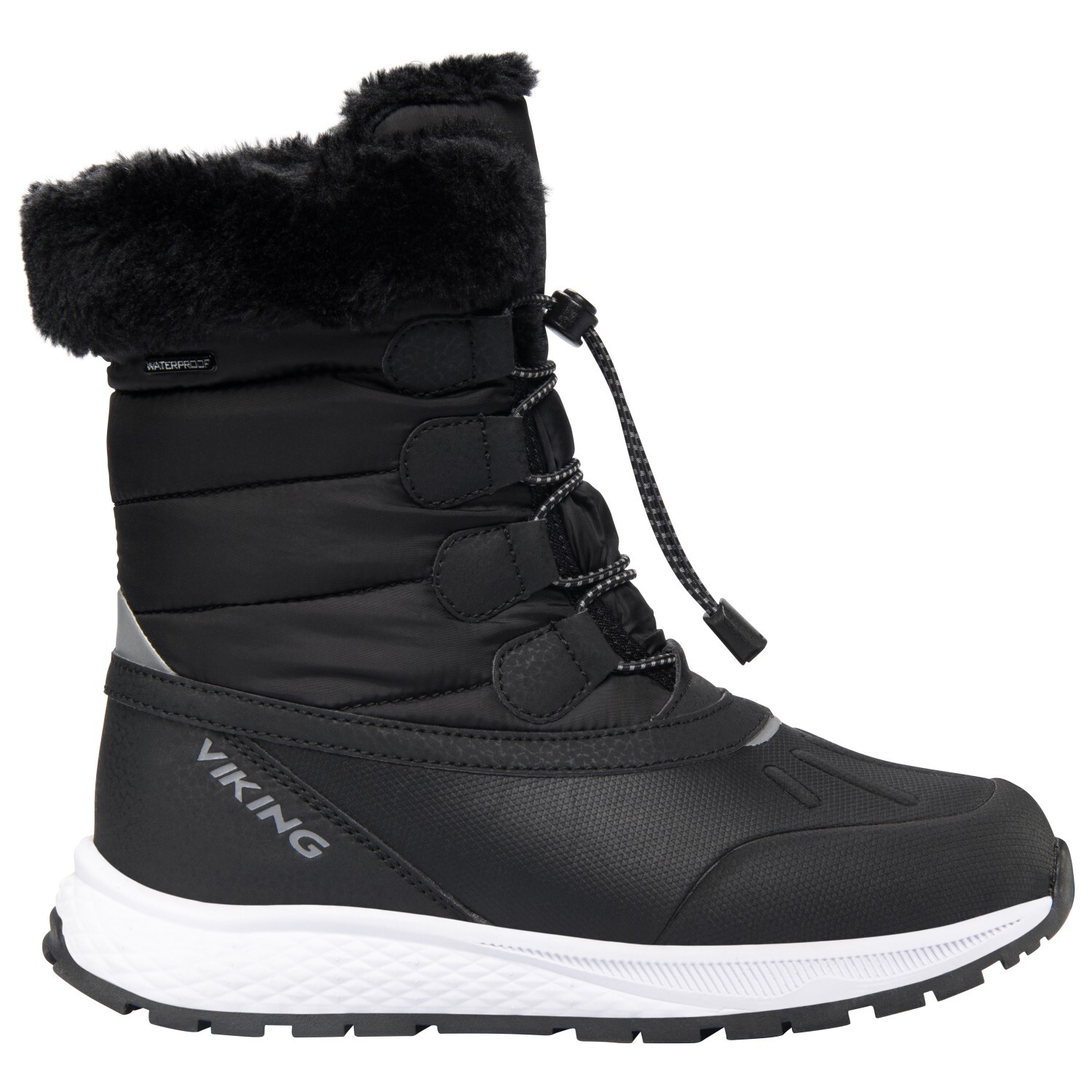 

Зимние ботинки Viking Kid's Equip Warm WP Zip, цвет Black/Granite