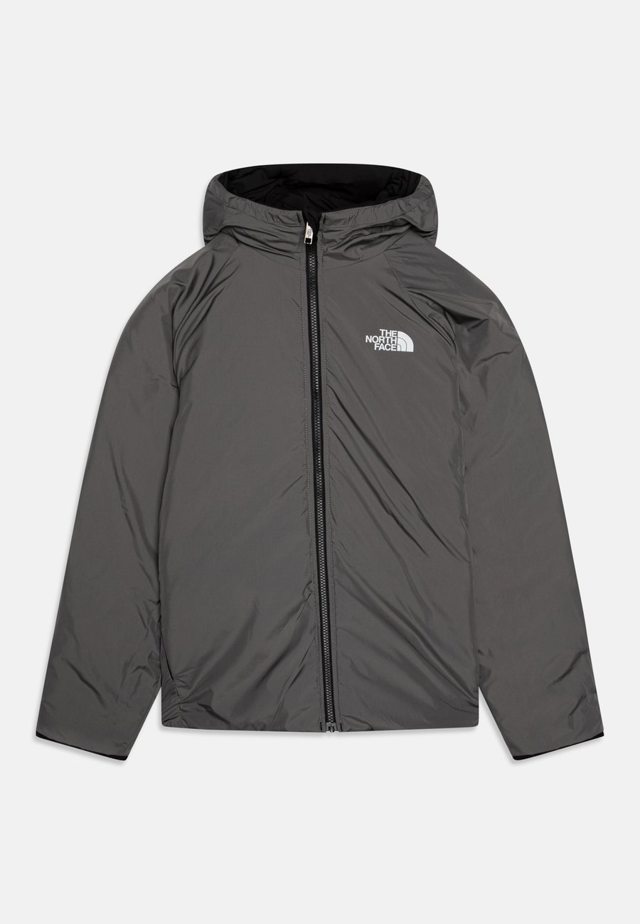 Зимняя куртка The North Face B REVERSIBLE PERRITO HOODED JACKET, Black/Smoked Pearl/Black — фото 3