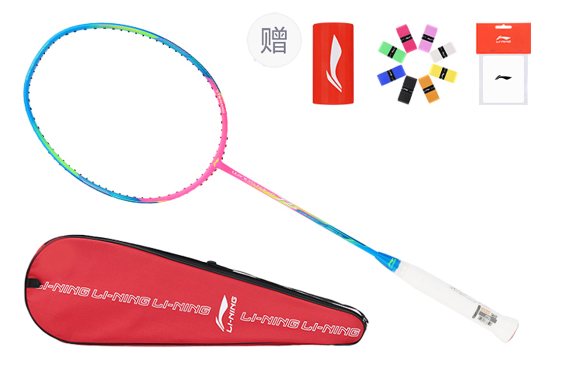 

LINING Storm WS72 карбоновая ракетка для бадминтона, тип контроля универсальный, защита, продвинутый уровень, 675 мм, Blue Pink