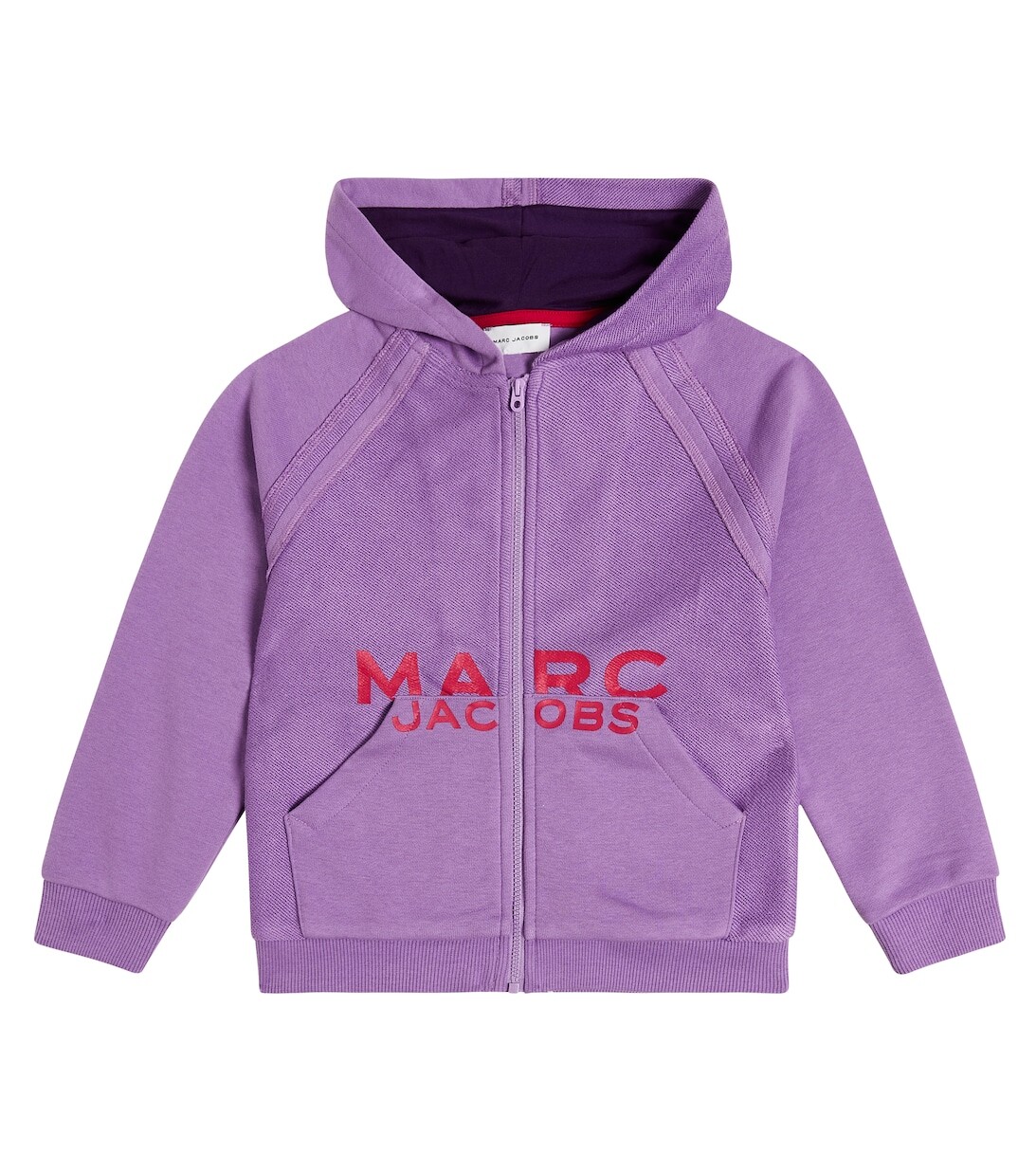 

Худи из смесового хлопка с логотипом Marc Jacobs, фиолетовый