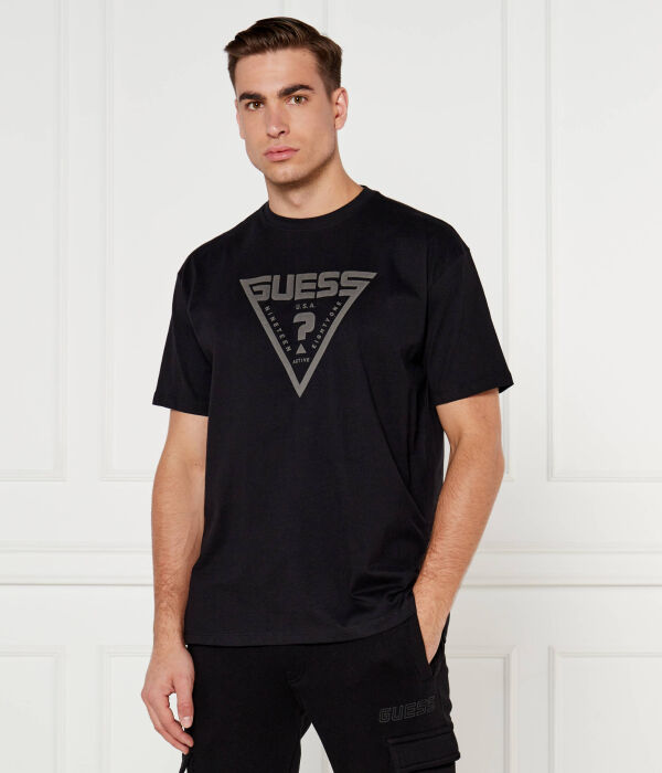 

Футболка ажа Regular fit Guess Active, черный