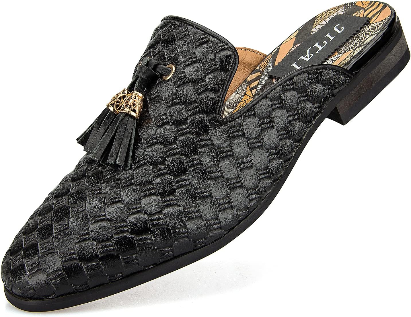 

Мужские мюли JITAI - лоферы без застежки, повседневные полулоферы, сандалии без задника, черный