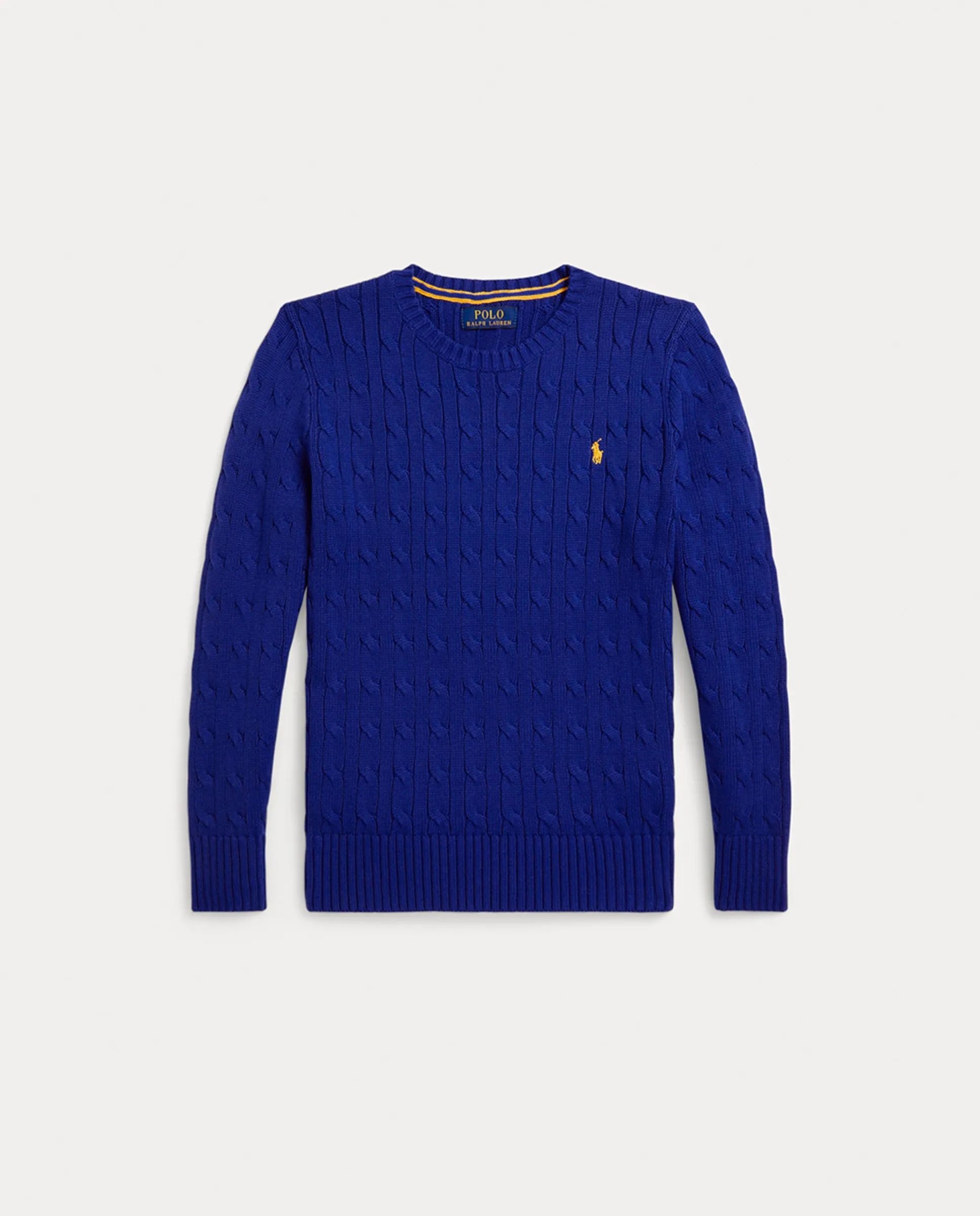 

Унисекс джемпер из хлопка с узором "восьмерка" Polo Ralph Lauren, индиго