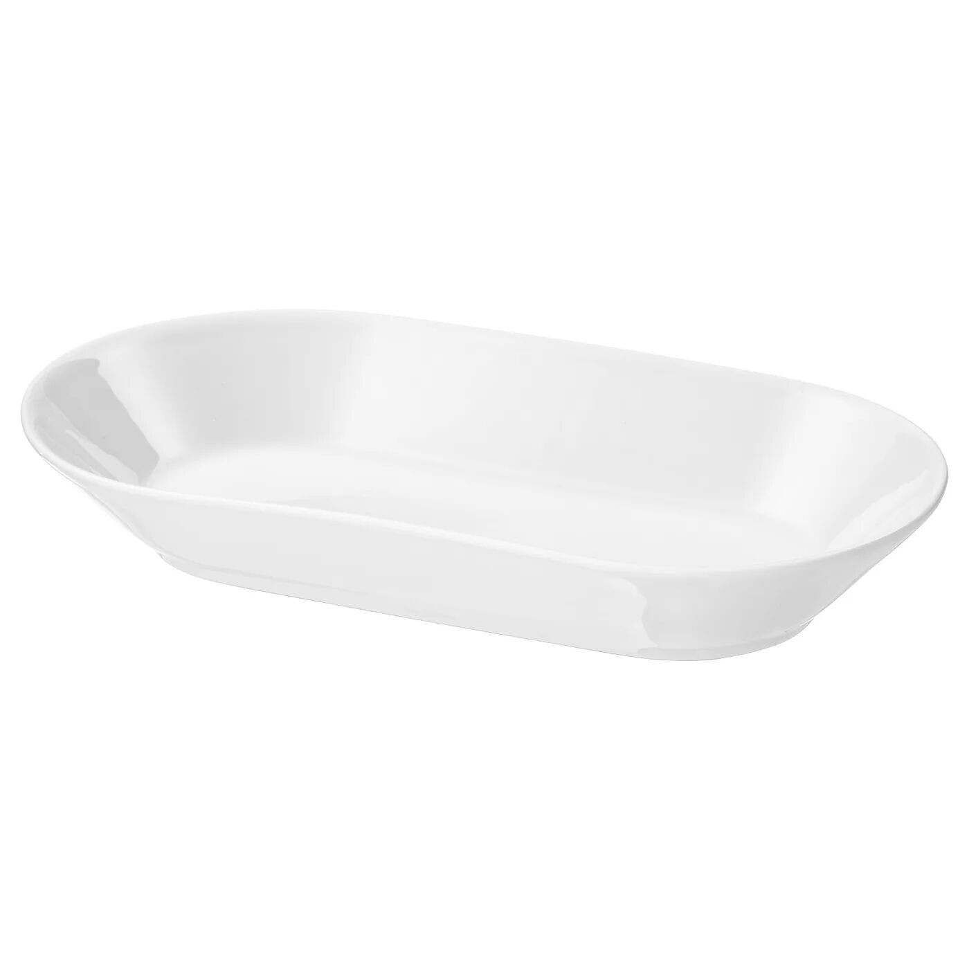 

Тарелка сервировочная, белая, 24х13 см, IKEA 365+ IKEA