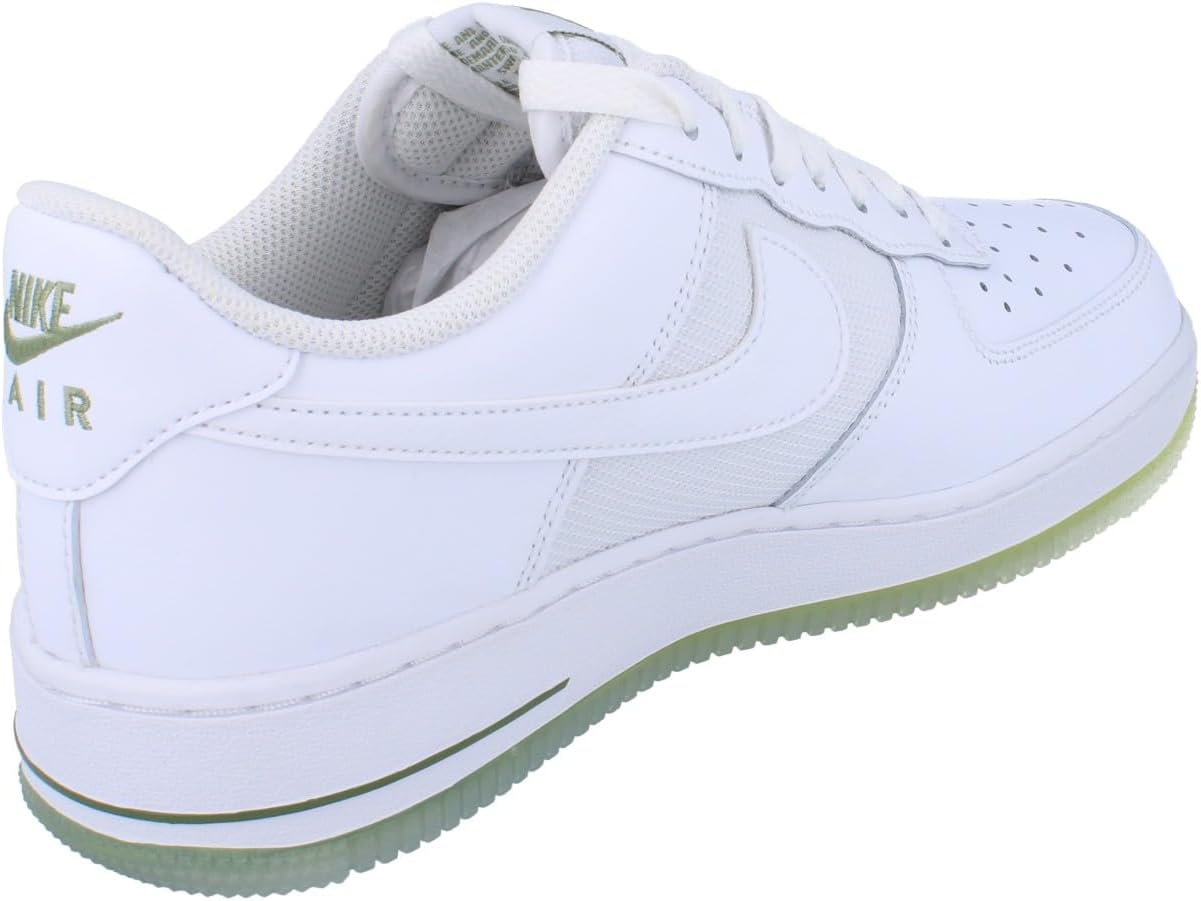 Кроссовки Nike Air Force 1 07 Mens Trainers Hm0941, White Oil Green 100 — фото 3
