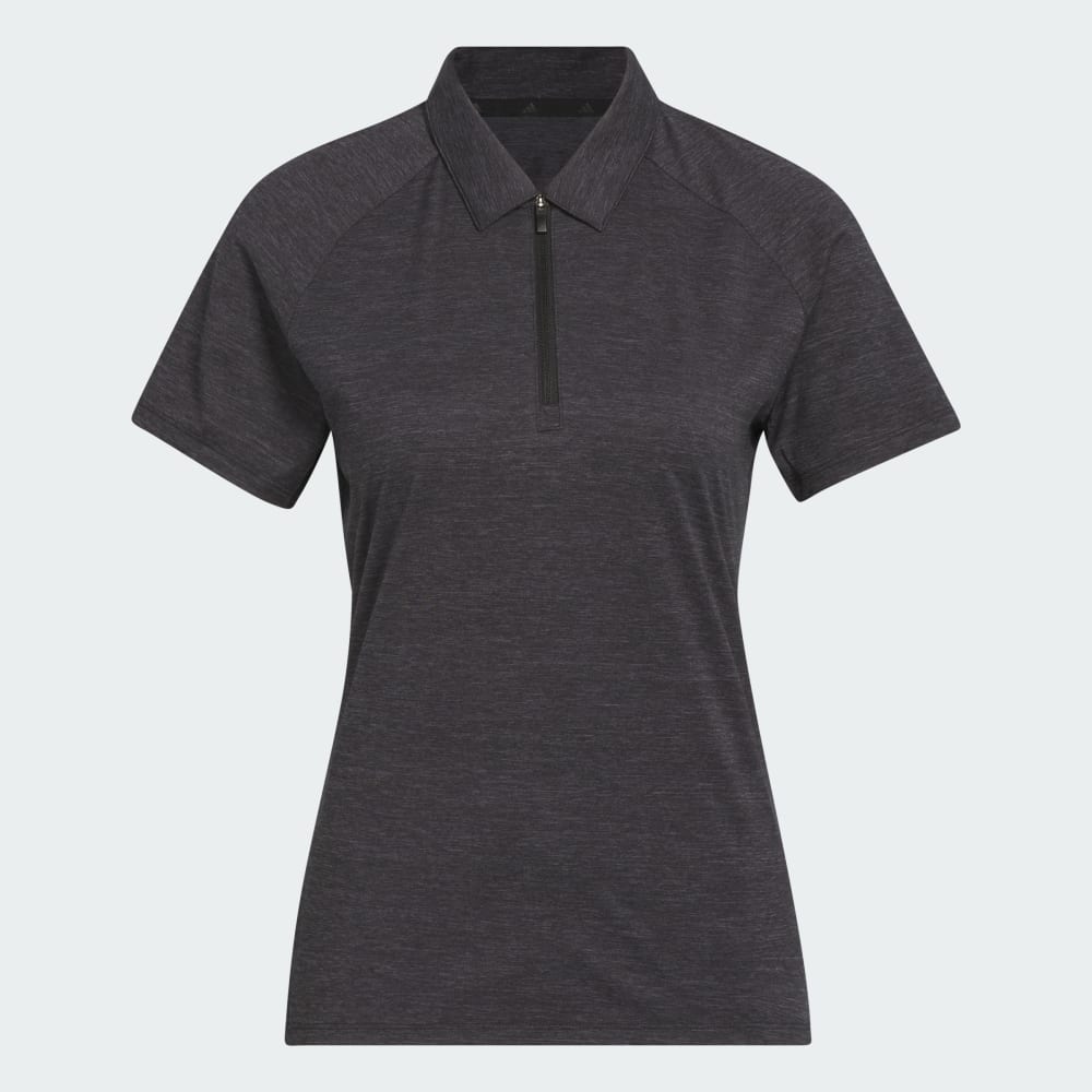 Спортивная футболка Adidas Ultimate365 Heathered Twistknit Polo Shirt, цвет Black/Grey Four — фото 4