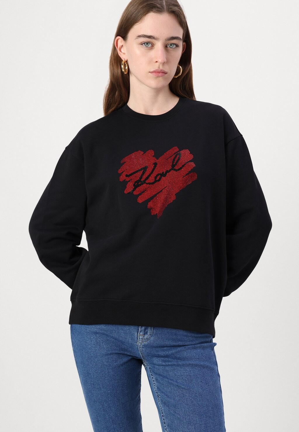 

Толстовка HEARTS KARL LAGERFELD, черный