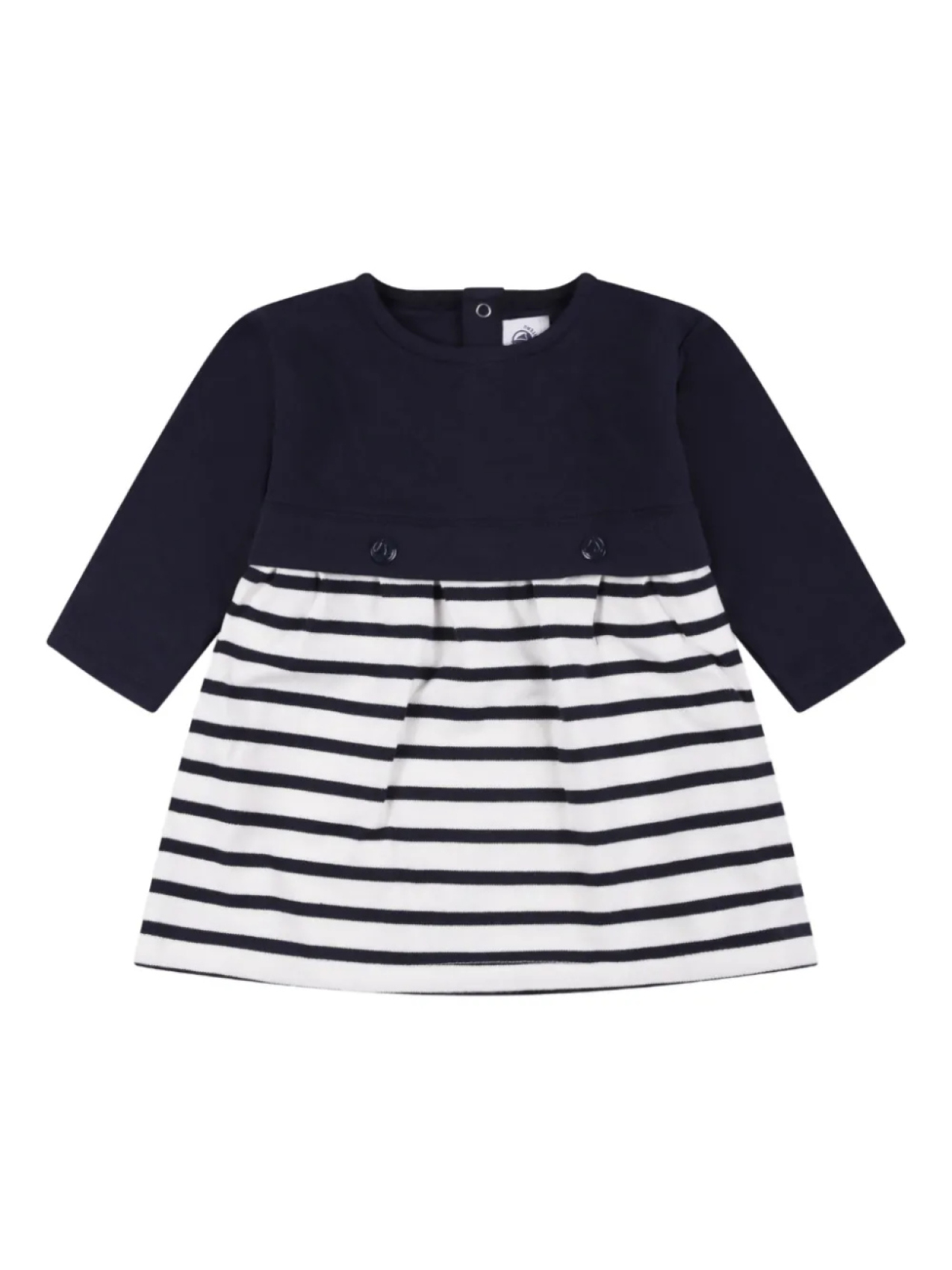 

Платье-труба с длинными рукавами Petit Bateau, синий