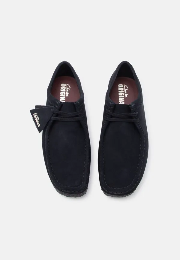 Повседневные кроссовки wallabee на шнуровке Clarks Originals, Black — фото 4