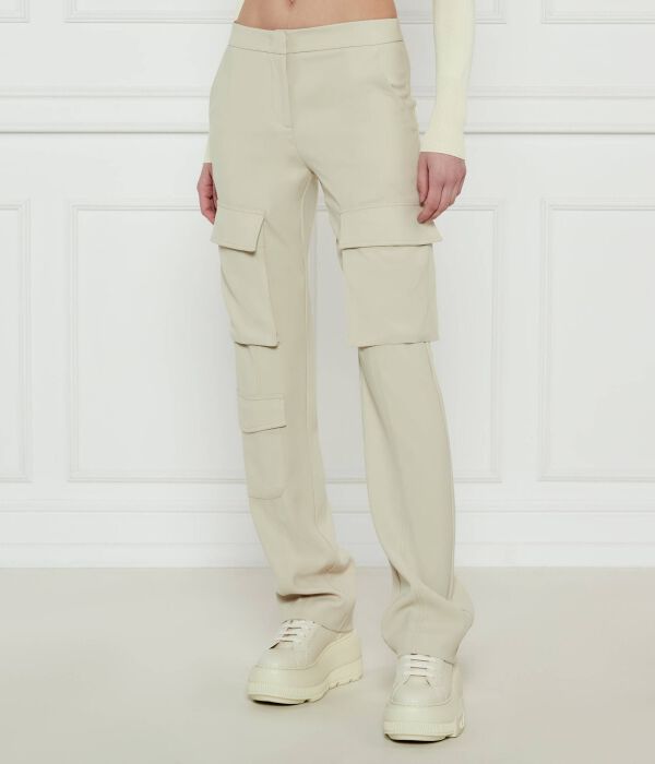 

Брюки-карго Patrizia Pepe Regular Fit, бежевый