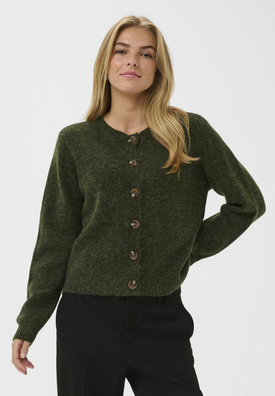 

Кардиган Culture CUosana Kimmy Cardigan, Olive Night Melange/Mottled Olive
