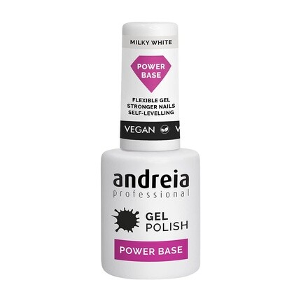 

Профессиональный гель-лак Power Base Milky White 10,5 мл, Andreia