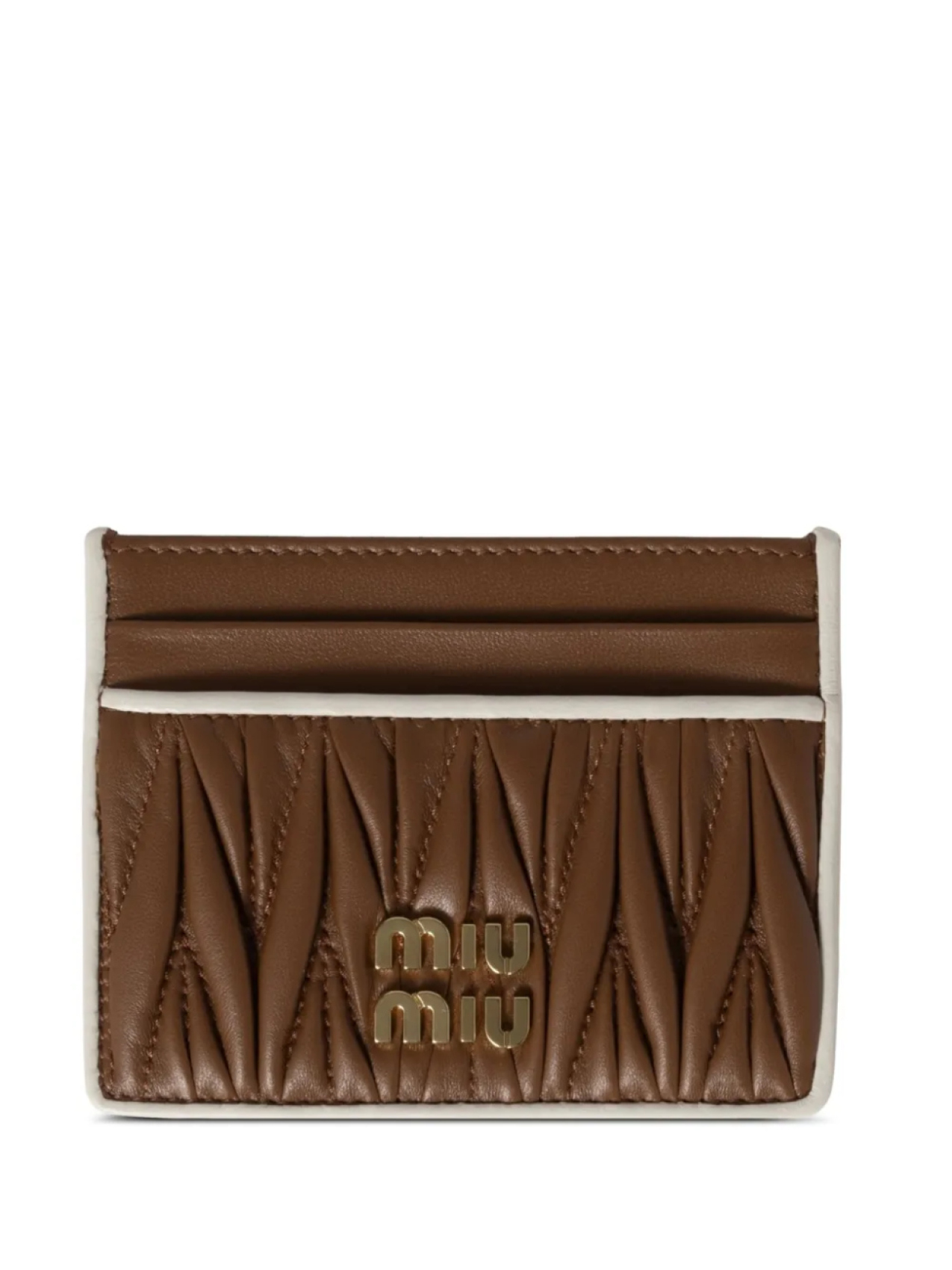

Визитница с логотипом Miu Miu, коричневый