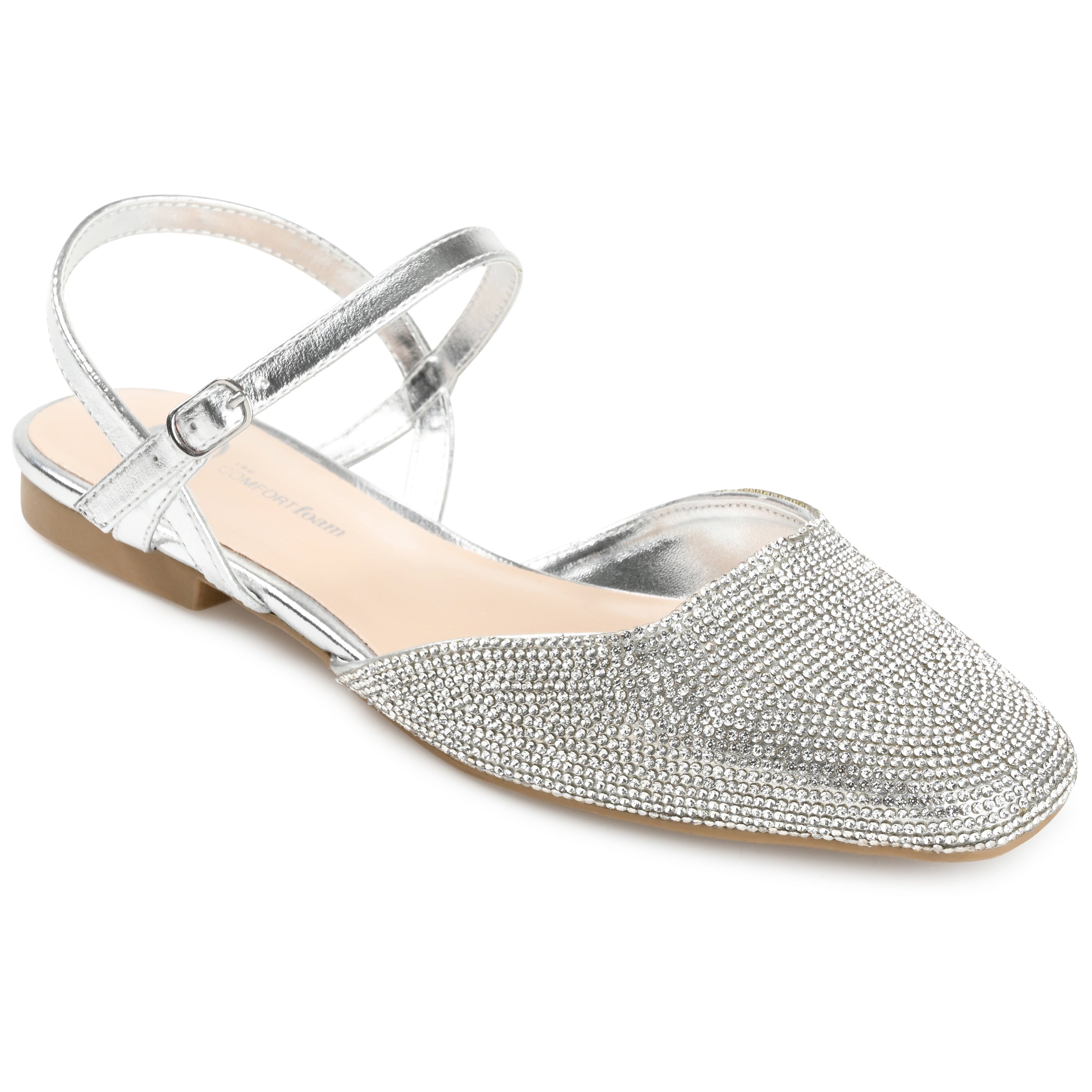 Journee Collection Женские кроссовки Tru Comfort Foam Nysha Flat, серебряный