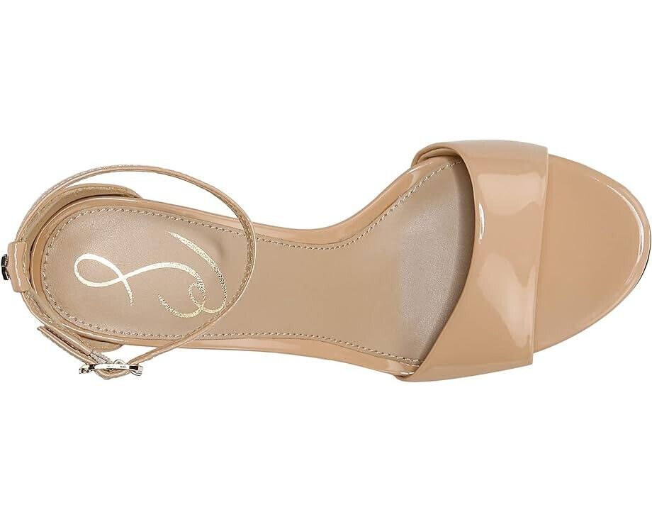 Сандалии Sam Edelman Robyn Женские 9 Бежевые Кожаные С ремешком на щиколотке На квадратном каблуке KHD549 — фото 4