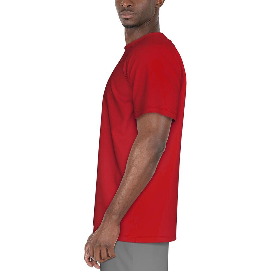 NIKE Рубашка для плавания эластичная с защитой от ультрафиолета Dri-FIT мужская - короткий рукав Hydroguard — фото 4