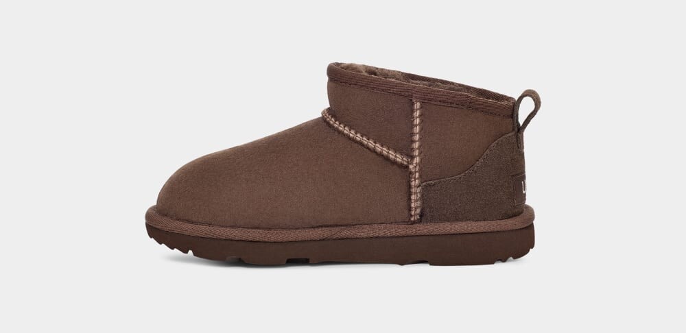 Угги Classic Ultra Mini UGG, коричневый — фото 3