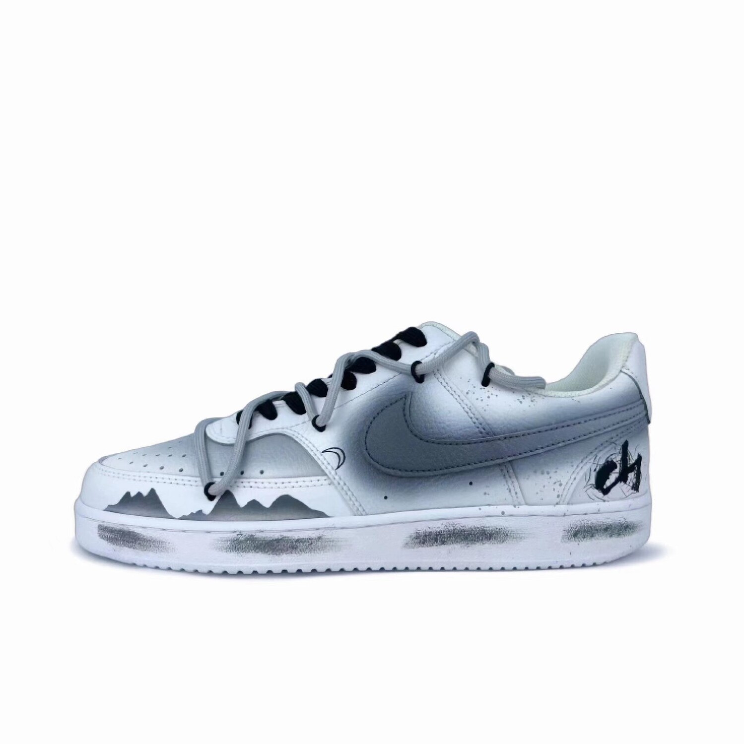 

Кроссовки Nike Court Vision Skateboarding Shoes Men Low-top Gray, белый