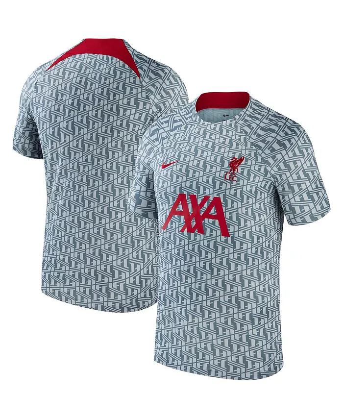 

Мужская серая футболка Liverpool 2023 Pre-Match Performance Top Nike