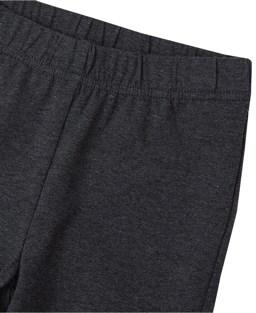 Прочные хлопковые леггинсы для девочек Lands' End, Charcoal Heather — фото 2