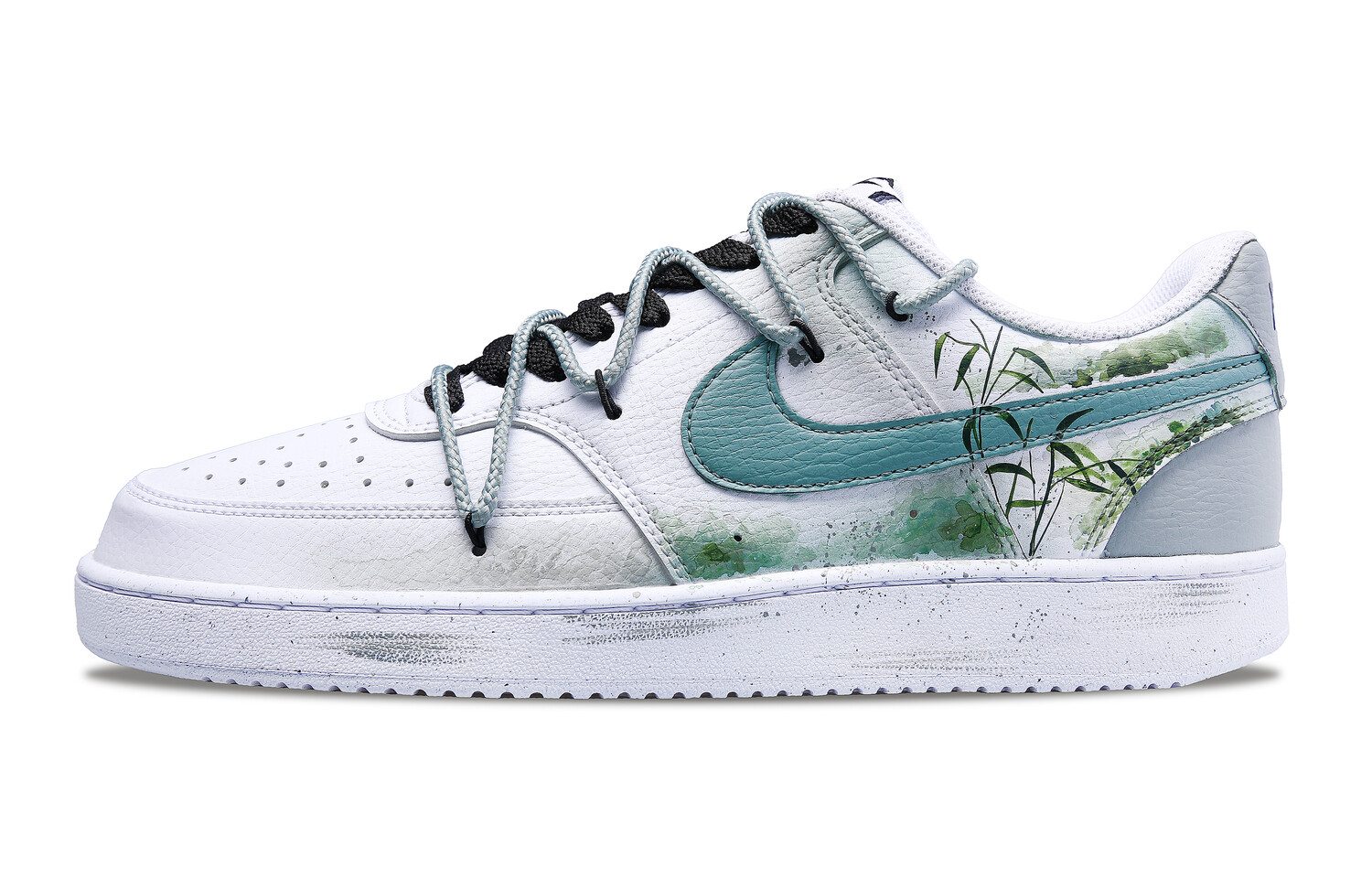 

Кроссовки Nike Court Vision 1 Skateboarding Shoes Men Low-top White, голубой, Синий, Кроссовки Nike Court Vision 1 Skateboarding Shoes Men Low-top White, голубой