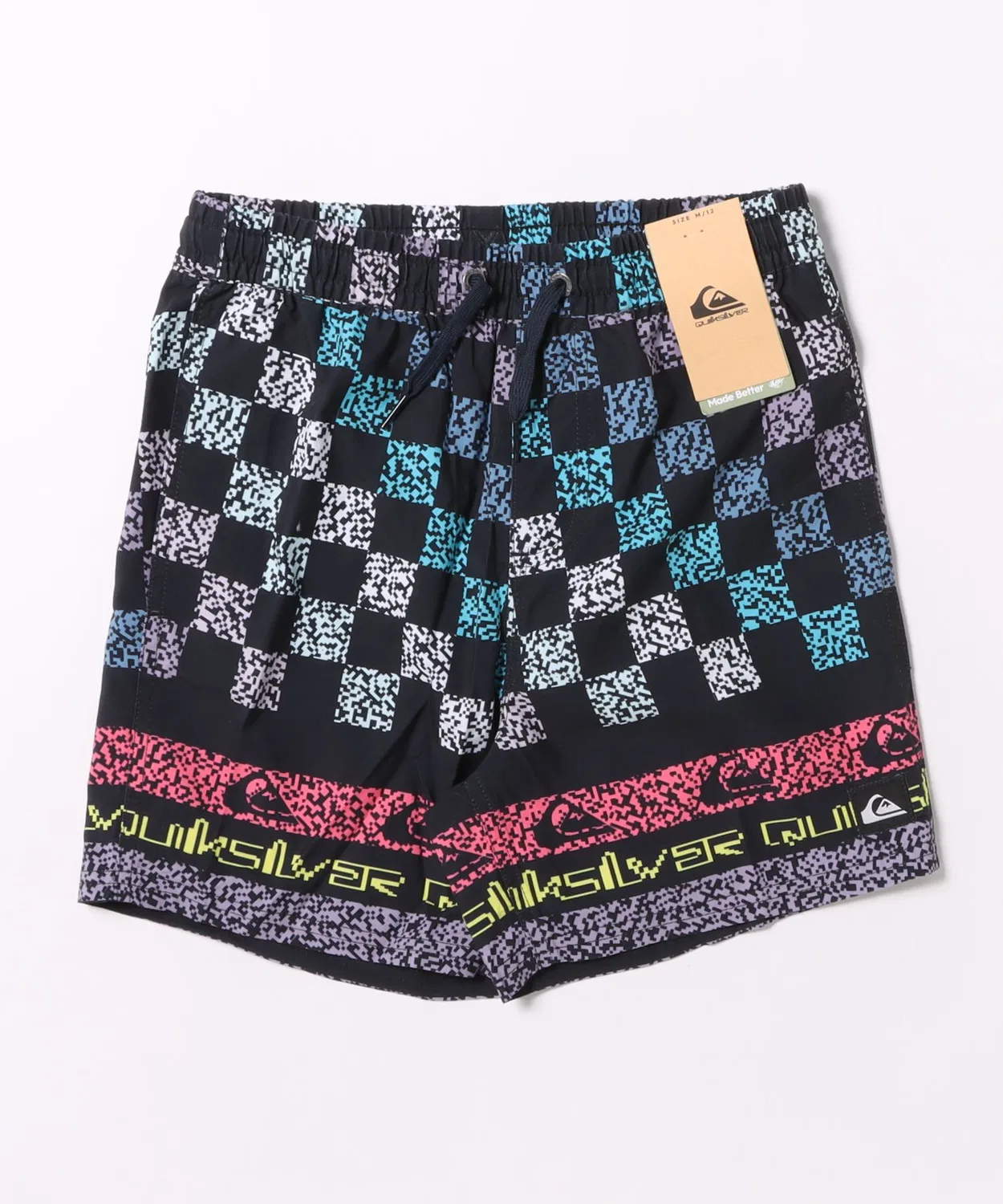 Плавки Quiksilver Everyday Printed Volley Yth 14 дюймов с внутренними шортами, синие