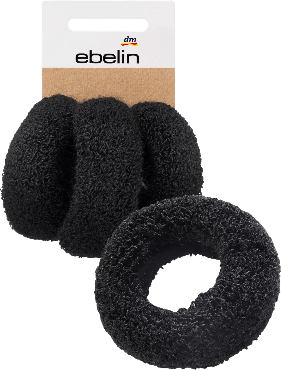 

Резинки для волос черные 3 шт. ebelin