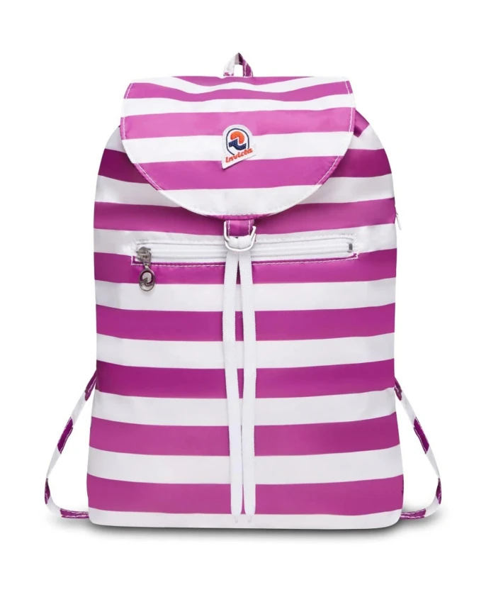 

Вертикальная легкая полосатая сумка белого цвета, унисекс Invicta, фиолетовый