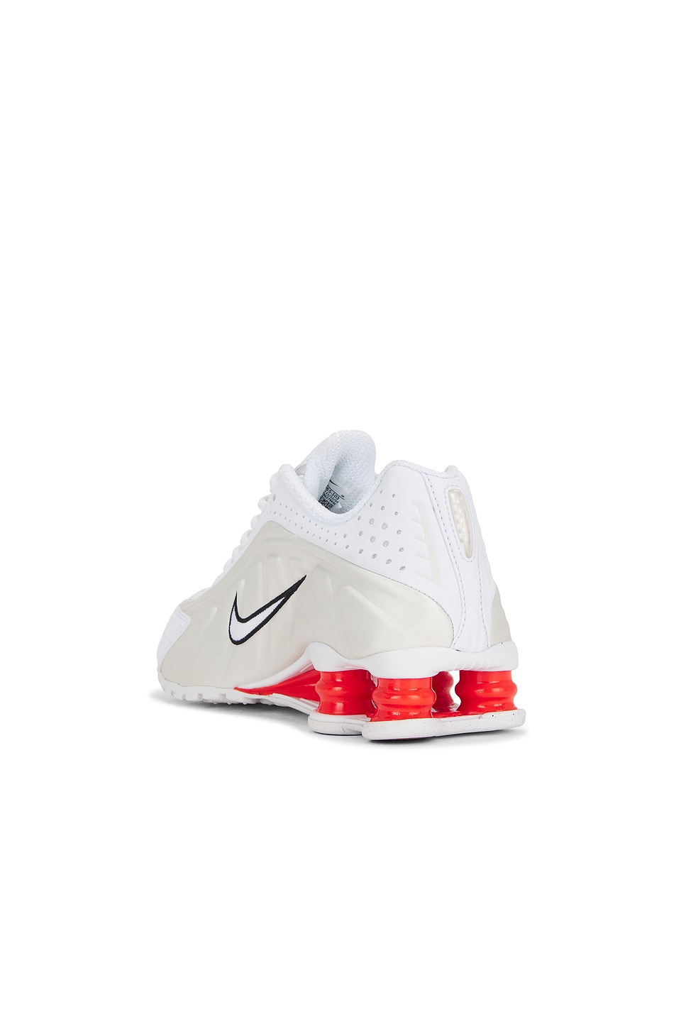 Кроссовки Shox R4 Nike, White, Phantom, & Picante Red — фото 3