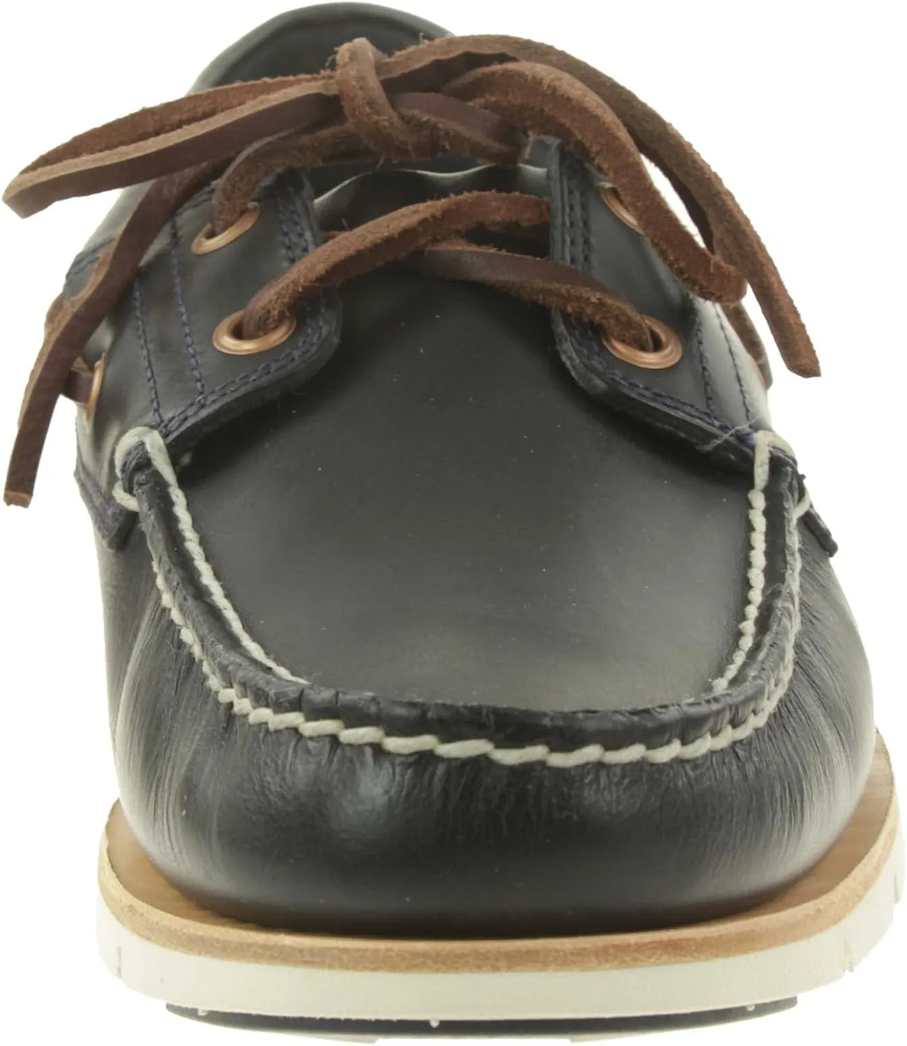 Мужские лоферы Timberland Tidelands Classic из двух видов кожи, цвет средней части, натуральное дерево, синий — фото 3