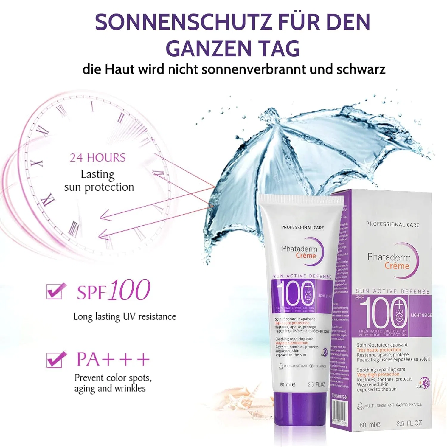 Солнцезащитный крем Shefave SPF 100 для лица и тела Shefave — фото 2
