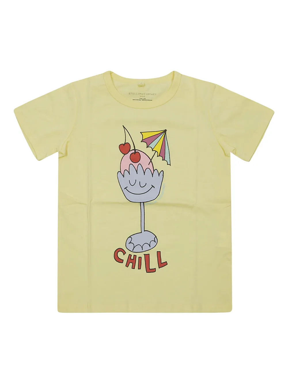 

Футболка с графичным принтом Stella Mccartney Kids, желтый