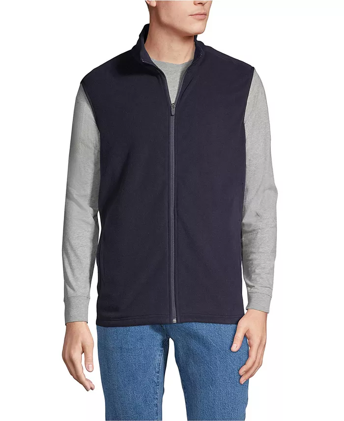

Школьная форма Мужской жилет Thermacheck 100 Fleece Lands' End, синий