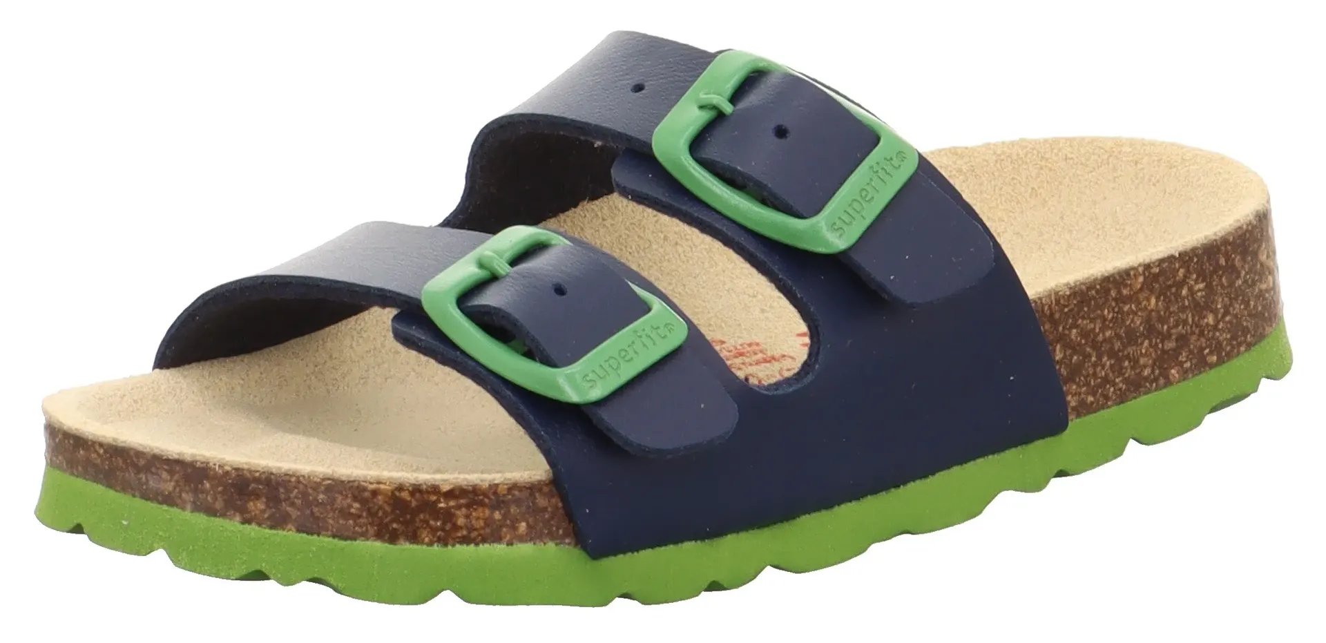 

Мюли Superfit "Slippers WMS: Medium", тапочки на стельке, мюли с регулируемой застежкой-пряжкой, зеленый